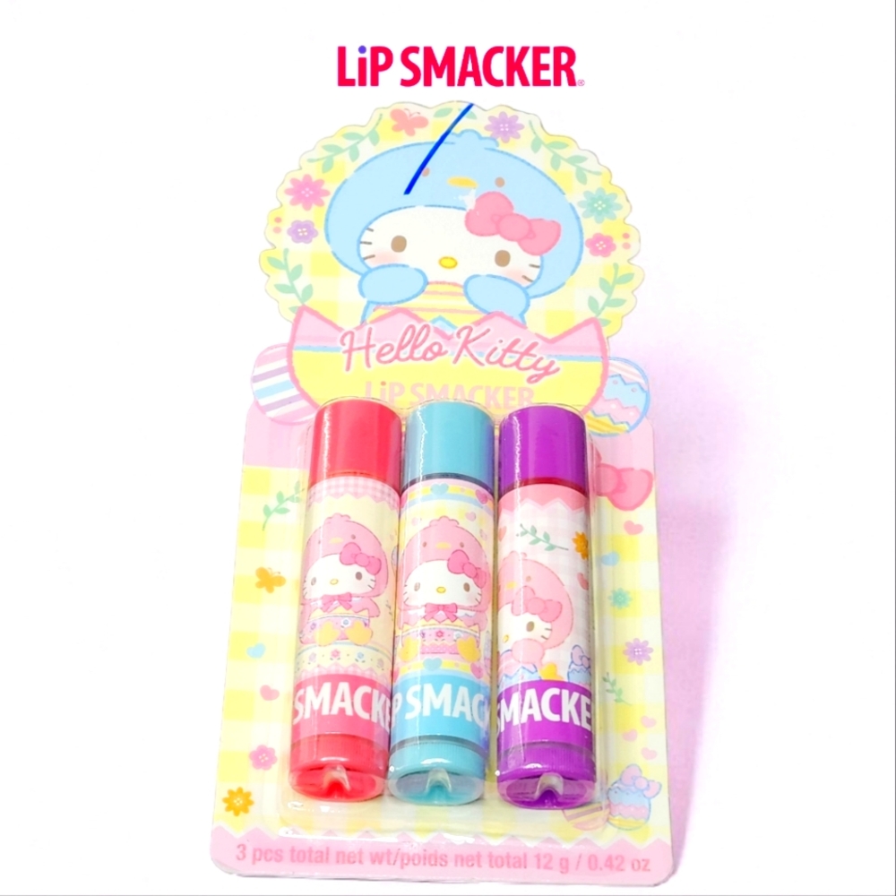 🆕️Lip Smacker X Hello Kitty Trio Lip Balm